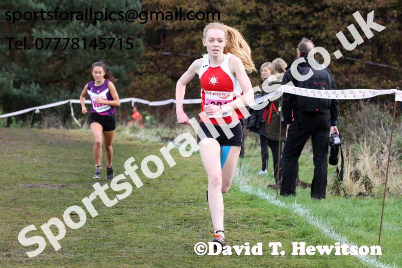 Womens junior National Cross Country Relay, Berry Hill Park, Mansfield. Photo:  David T. Hewitson/Sports for All Pics